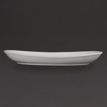 Olympia Whiteware French Deep Oval Plates 304mm (4 Pack) cc890
