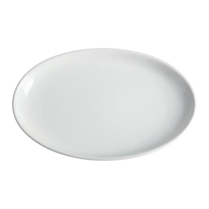 Olympia Whiteware French Deep Oval Plates 365mm (2 Pack) cc891