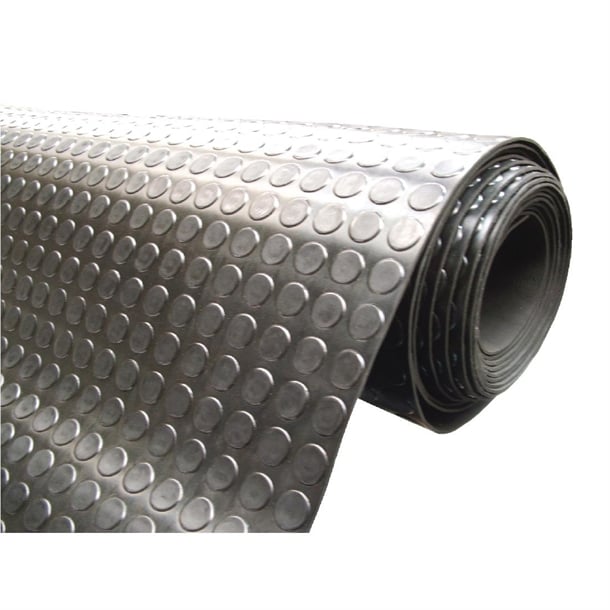 COBA Circular Pattern Rubber Non-Slip Matting Roll 1.2 x 10m cc965