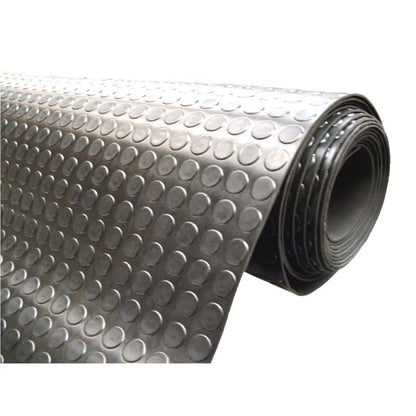 COBA Circular Pattern Rubber Non-Slip Matting Roll 1.2 x 10m cc965