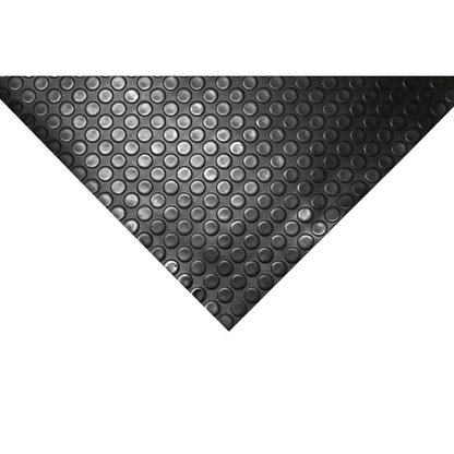 COBA Circular Pattern Rubber Non-Slip Matting Roll 1.2 x 10m cc965