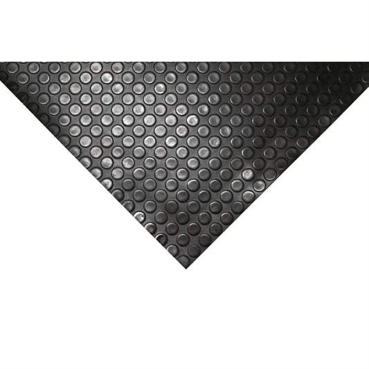 COBA Circular Pattern Rubber Non-Slip Matting Roll 1.2 x 10m cc965