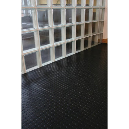 COBA Circular Pattern Rubber Non-Slip Matting Roll 1.2 x 10m cc965