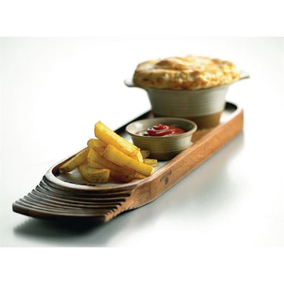 Churchill Single Handled Medium Wooden Boards 355mm (4 Pack) cd142