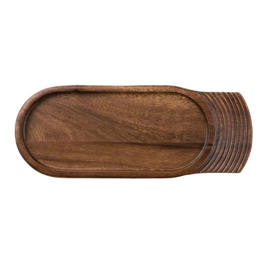 Churchill Single Handled Medium Wooden Boards 355mm (4 Pack) cd142