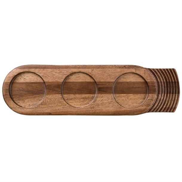 Churchill Single Handled Large Wooden Boards 480mm (4 Pack) cd143