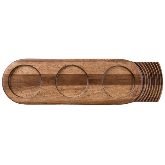 Churchill Single Handled Large Wooden Boards 480mm (4 Pack) cd143