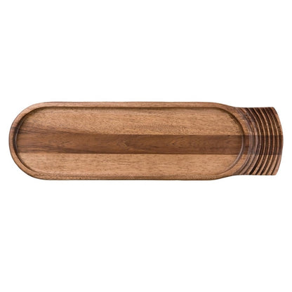 Churchill Single Handled Large Wooden Boards 480mm (4 Pack) cd143