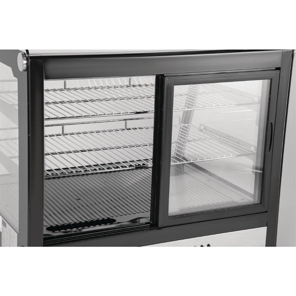 Polar G-Series Energy Efficient Countertop Food Display Fridge Black 120Ltr gp292