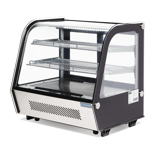 Polar G-Series Energy Efficient Countertop Food Display Fridge Black 120Ltr gp292