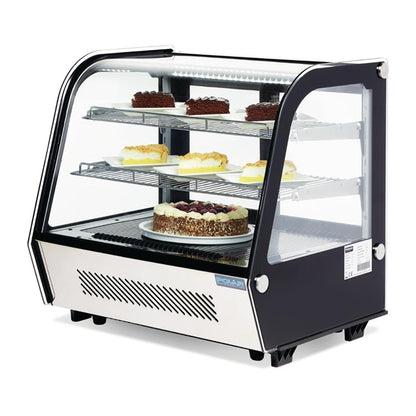 Polar G-Series Energy Efficient Countertop Food Display Fridge Black 120Ltr gp292