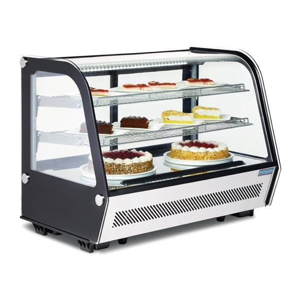 Polar G-Series Energy Efficient Countertop Food Display Fridge Black 160Ltr gp291