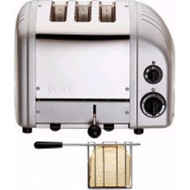 Dualit 2 + 1 Combi Vario 3 Slice Toaster Metallic Silver 31210 cd348