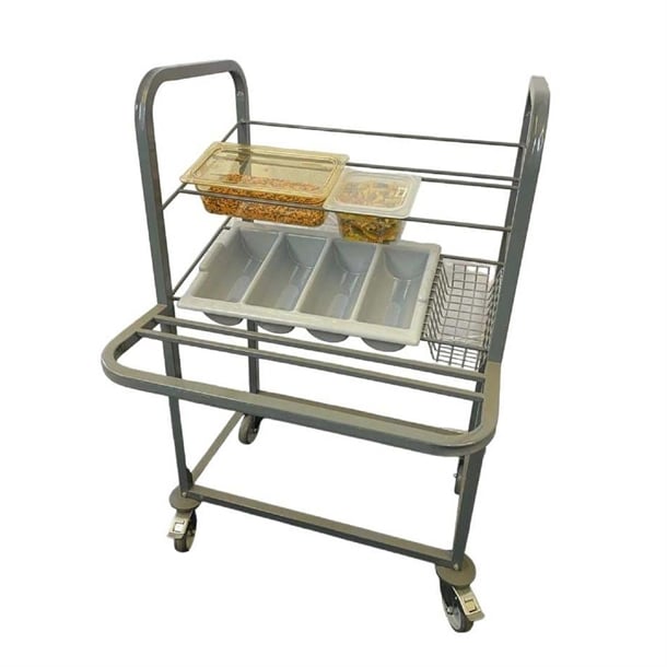 Craven Steel Condiment, Cutlery and Tray Dispense Trolley cd510