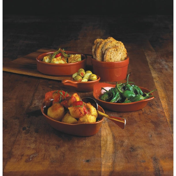 Olympia Tapas Rustic Mediterranean Large Dishes 134mm (6 Pack) cd741