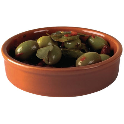 Olympia Tapas Rustic Mediterranean Large Dishes 134mm (6 Pack) cd741