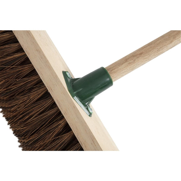 Jantex Wooden Broom Head Stiff Bassine 12in cd798