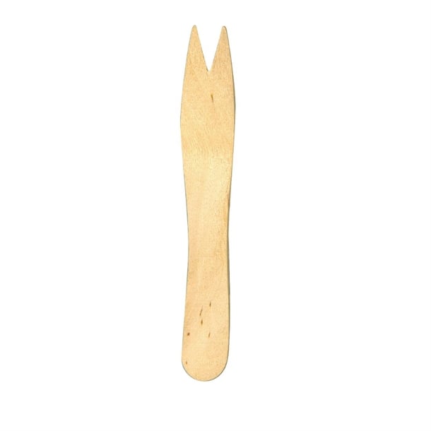 Fiesta Compostable Wooden Chip Forks (1000 Pack) cd901
