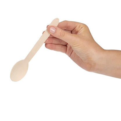 Fiesta Compostable Wooden Dessert Spoons (100 Pack) cd904