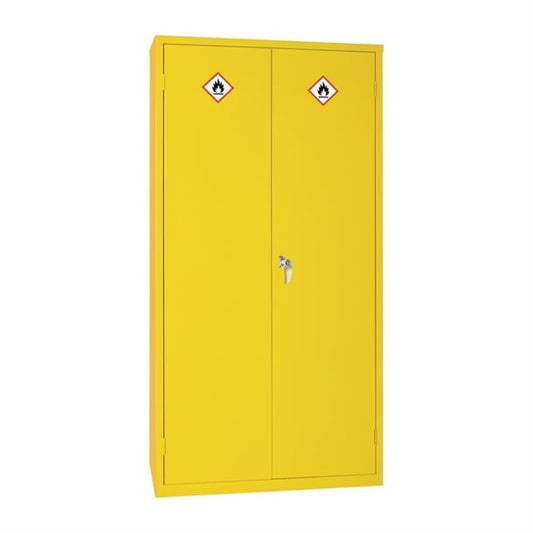 Hazardous Substance Cabinet Double Door Yellow 50Ltr cd996