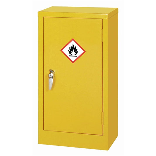 Hazardous Substance Cabinet Single Door Yellow 10Ltr cd998