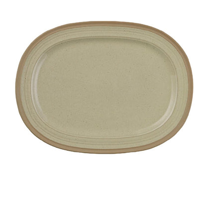 Churchill Igneous Stoneware Oval Plates 355mm (6 Pack) ce036