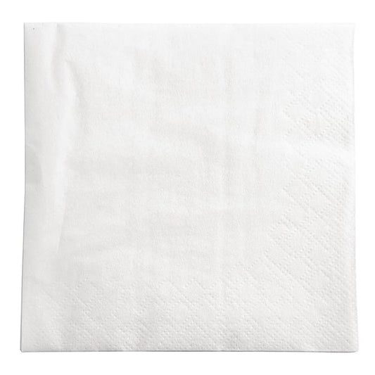 Fasana Cocktail Napkin White 240x240mm 2ply 1/4 Fold (1500 Pack) ck881
