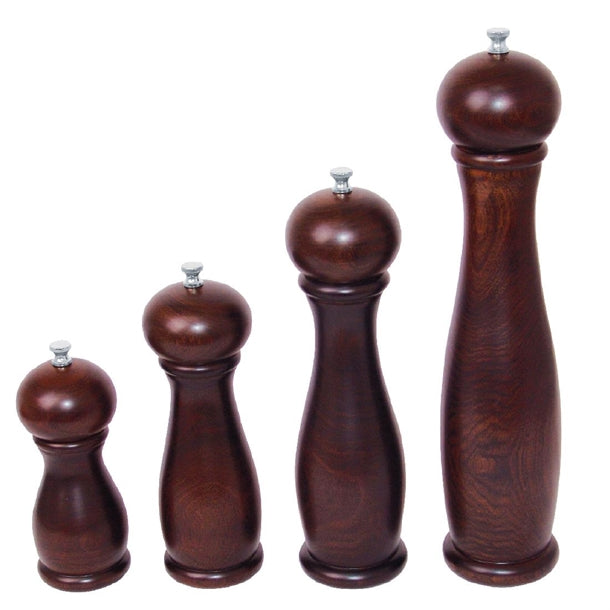 Olympia Dark Wood Salt and Pepper Mill 6in ce333