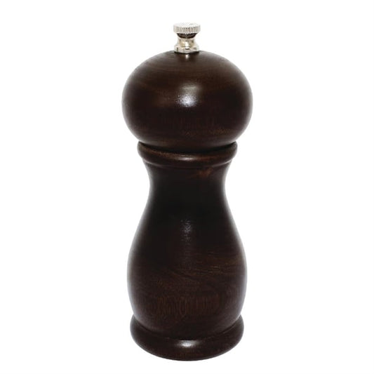 Olympia Dark Wood Salt and Pepper Mill 6in ce333