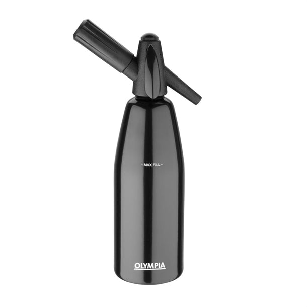 Olympia Soda Siphon Black 1Ltr ce341