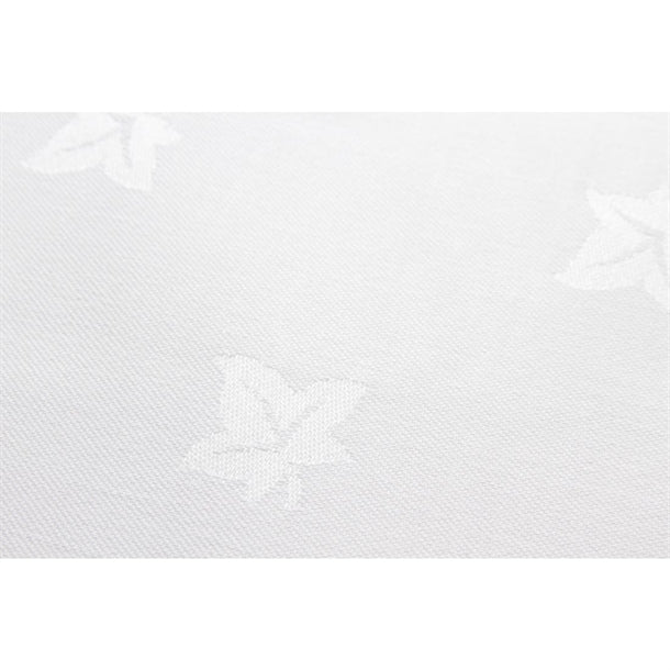 Mitre Luxury Luxor Cotton Napkins Ivy Leaf White p_hb556