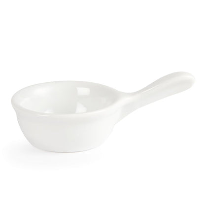 Olympia Whiteware Miniature Pan Shaped Bowls 35ml (12 Pack) ce544