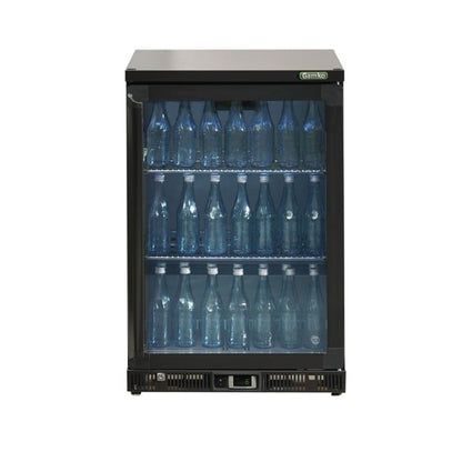 Gamko Bottle Cooler - Single Hinged Door 150Ltr Black ce550