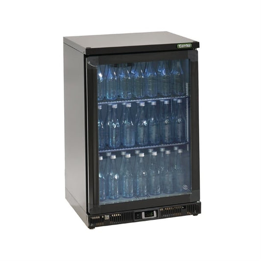 Gamko Bottle Cooler - Single Hinged Door 150Ltr Black ce550