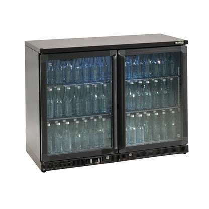 Gamko Bottle Cooler - Double Hinged Door 275 Ltr Black ce554