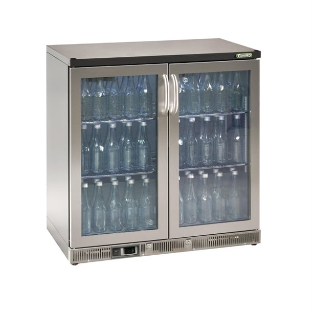 Gamko Bottle Cooler - Double Hinged Door 250Ltr Stainless Steel ce559