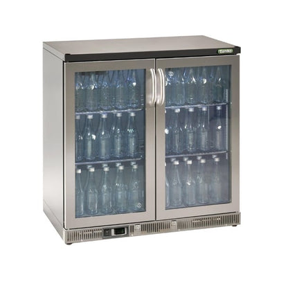 Gamko Bottle Cooler - Double Hinged Door 250Ltr Stainless Steel ce559