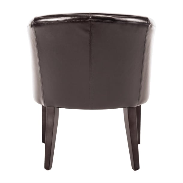 Bolero PU Leather Tub Armchair Dark Brown (Single) ce593