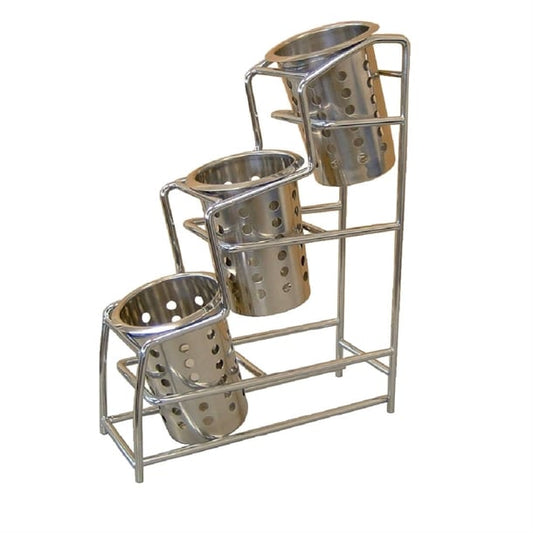 Craven Chrome Plated Cutlery 3 Pot Holder ce685