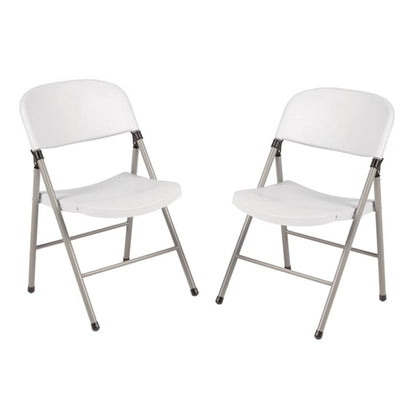 Bolero Foldaway Utility Chairs White (2 Pack) ce692