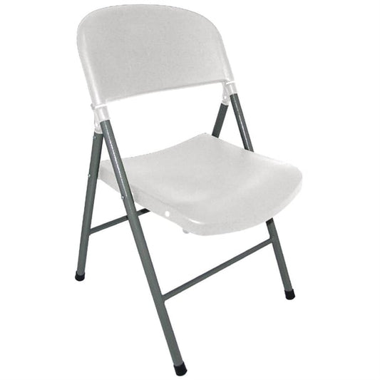 Bolero Foldaway Utility Chairs White (2 Pack) ce692