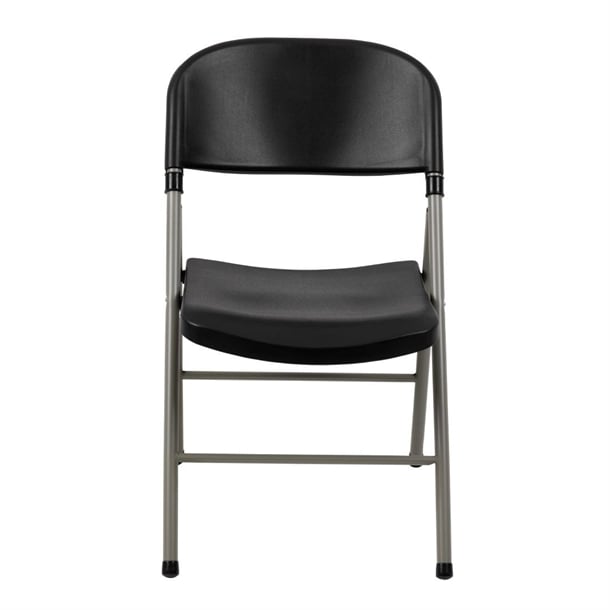 Bolero Foldaway Utility Chairs Black (2 Pack) ce693