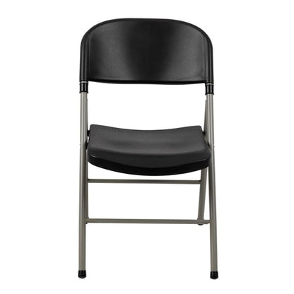 Bolero Foldaway Utility Chairs Black (2 Pack) ce693