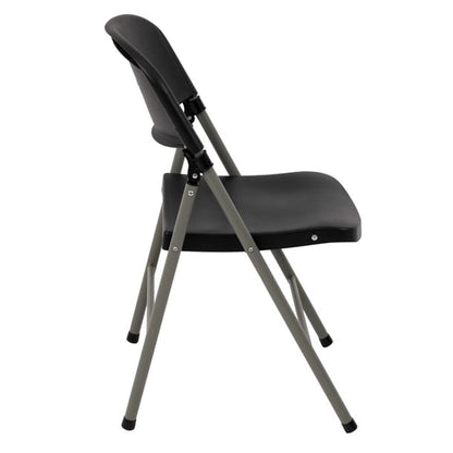 Bolero Foldaway Utility Chairs Black (2 Pack) ce693