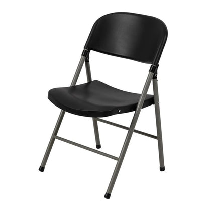 Bolero Foldaway Utility Chairs Black (2 Pack) ce693