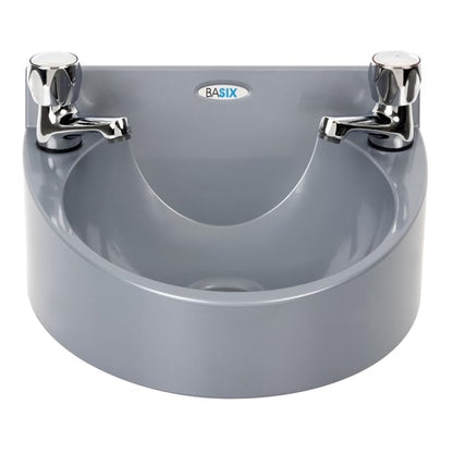 Basix Polycarbonate Hand Wash Basin Grey ce986