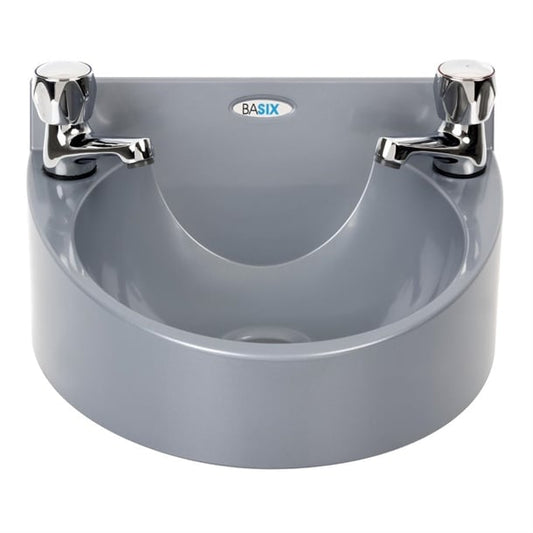 Basix Polycarbonate Hand Wash Basin Grey ce986