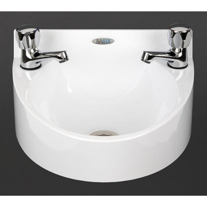 Basix Polycarbonate Wash Hand Basin White ce987