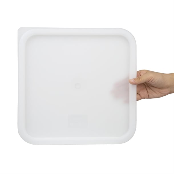 Hygiplas Square Food Storage Container Lid White Large cf051