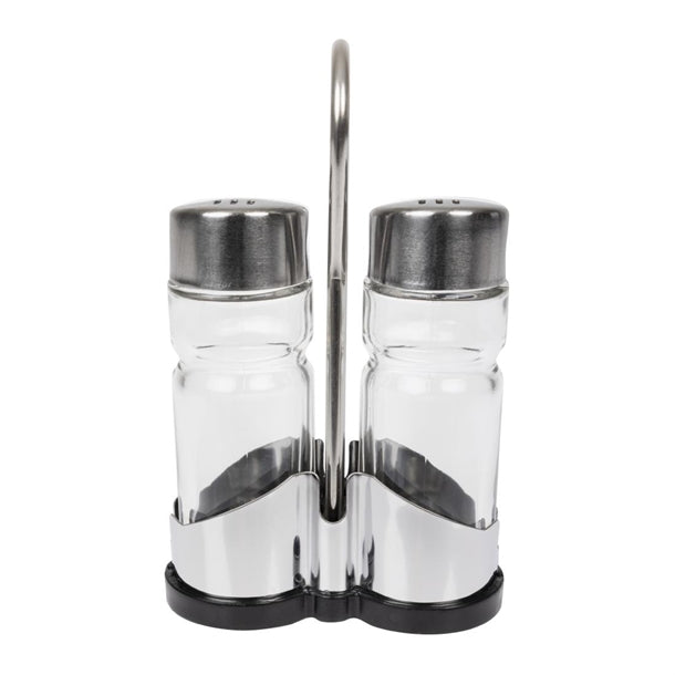 APS Salt and Pepper Cruet Set and Stand cf295